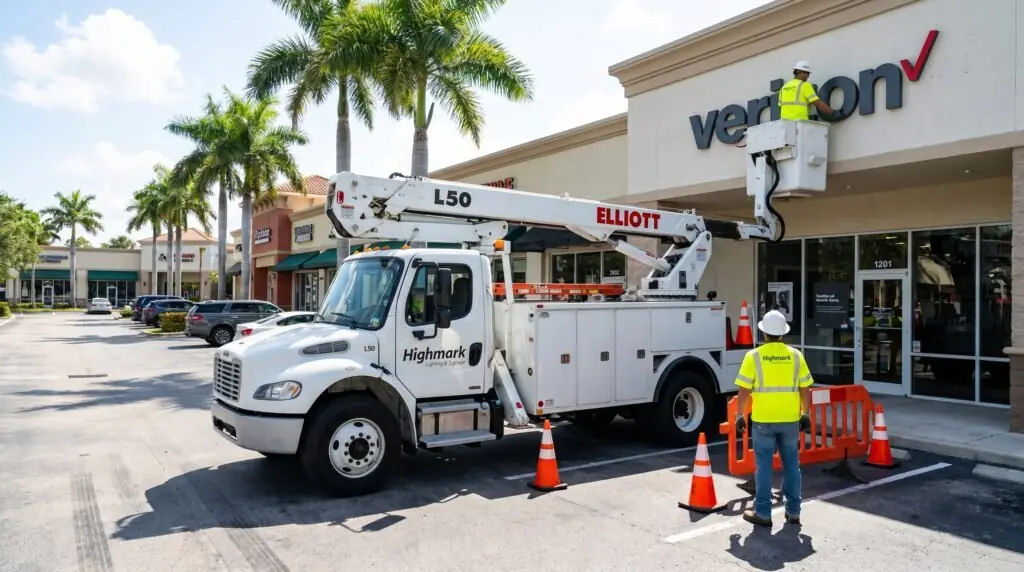 LED Sign Conversion in Florida 6 Under-canopy LED lighting conversion