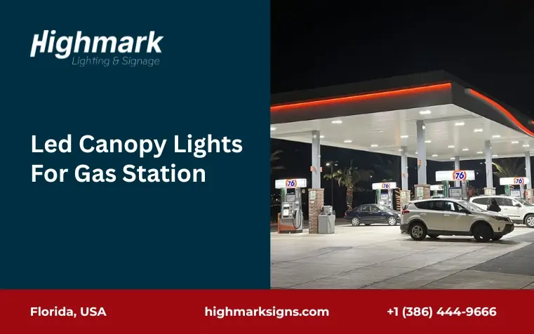 LED Canopy Lights for Gas Stations