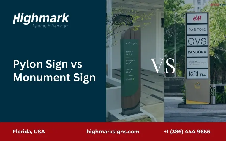Pylon Sign vs. Monument Sign