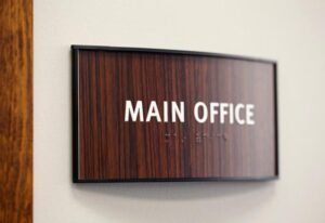 Braille Office Signs