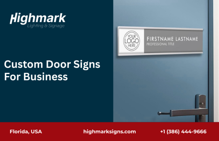 Custom Door Signs For Business