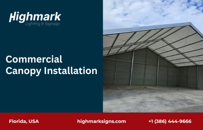 Commercial Canopy Installation