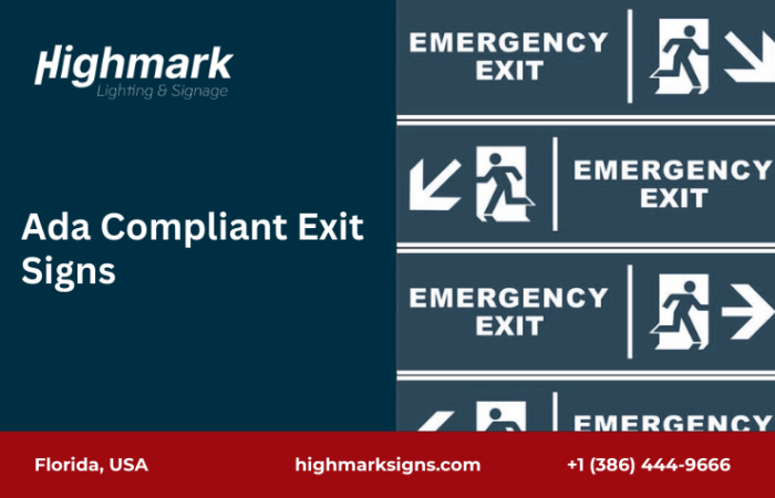 Ada Compliant Exit Signs
