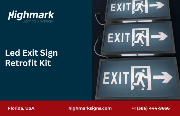 Led Exit Sign Retrofit Kit