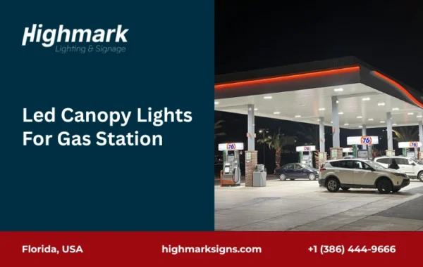 led canopy lights for gas station