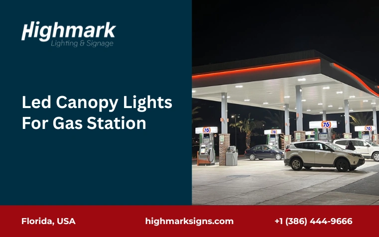 led canopy lights for gas station