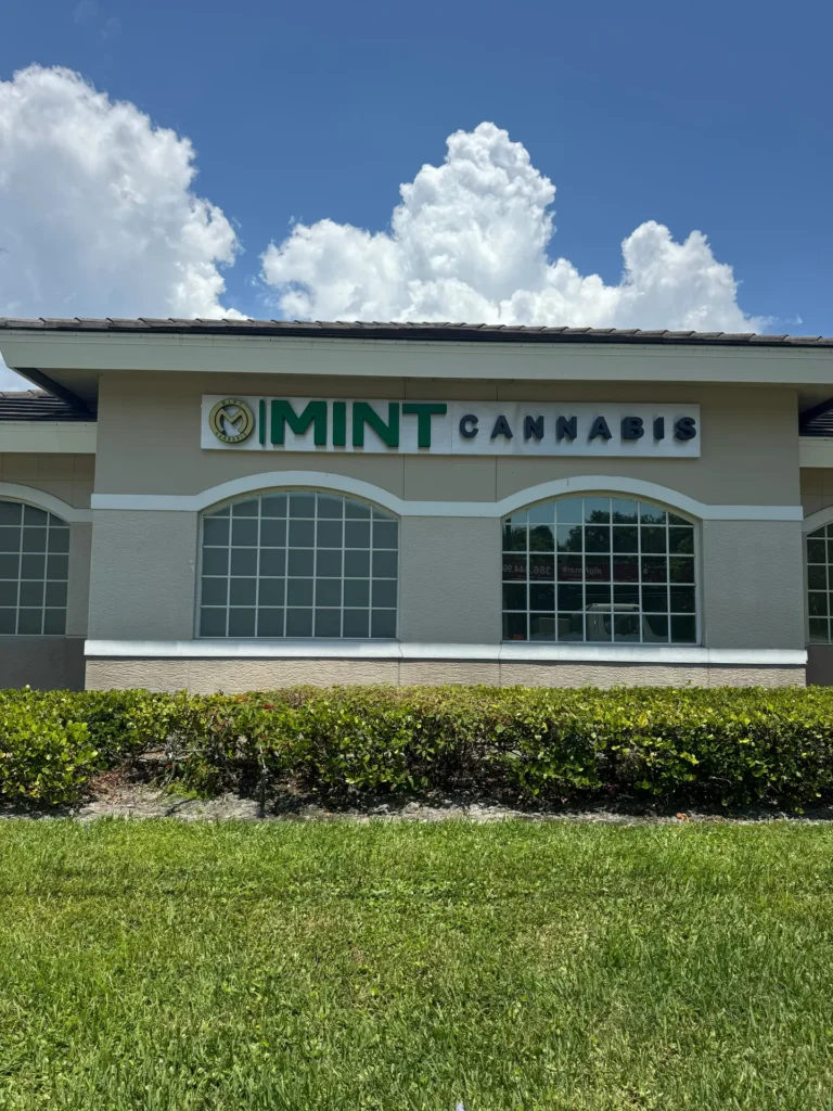Mint Cannabis channel letter sign in Bonita Springs, FL