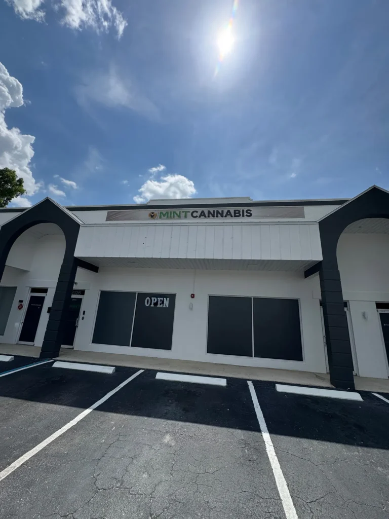 Mint Cannabis channel letter sign in Cape Coral, FL