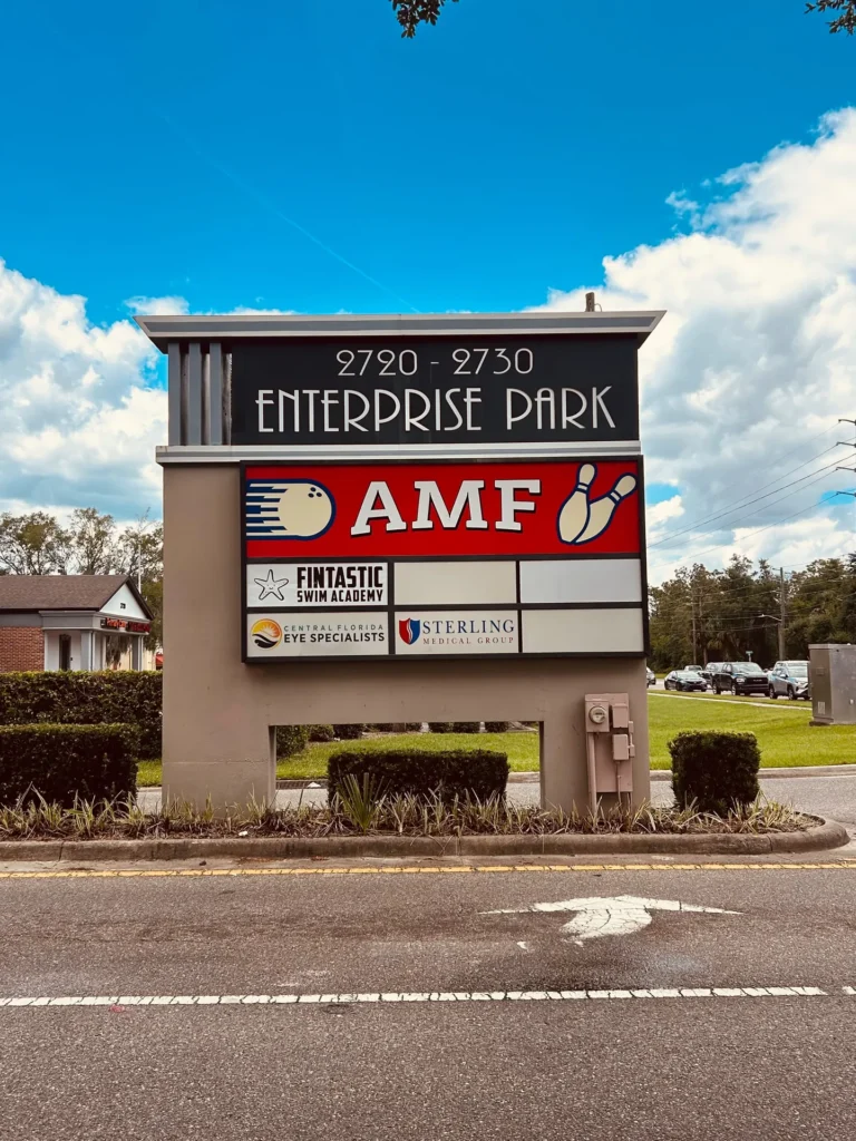 AMF pylon sign in Orange City, FL