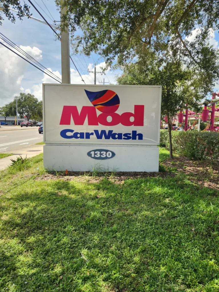 ModWash monument sign in Daytona Beach, FL